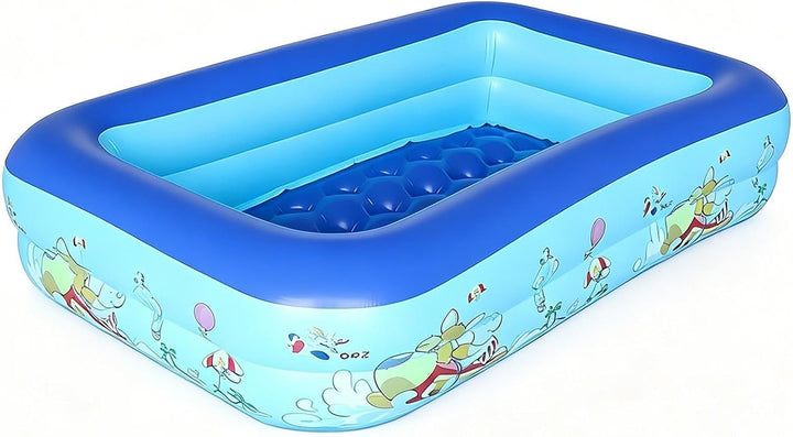 Aufblasbares Planschbecken, Planschbecken Für Kinder Rechteckig 150x105x35cm, 150x105x35cm