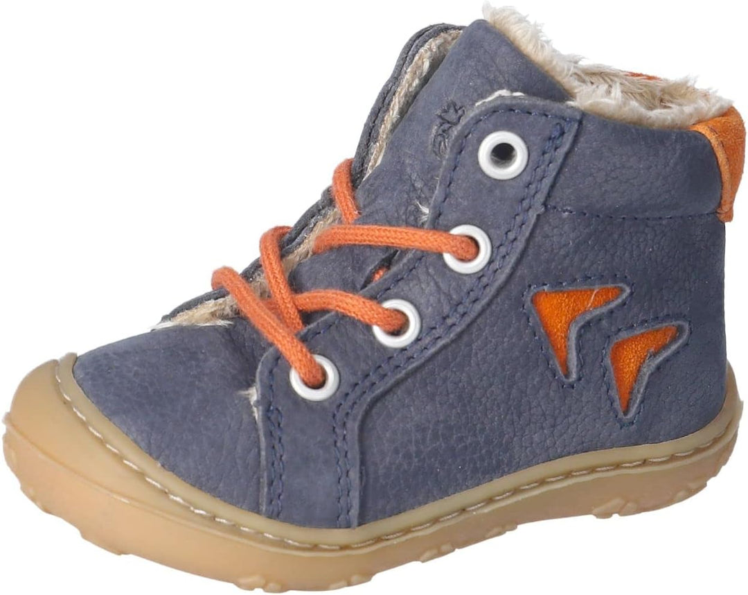 RICOSTA Mädchen und Jungen Lauflernschuhe Georg,Warmfutter,Leder,WMS:Mittel/Weit 20 EU Blau 180, 20