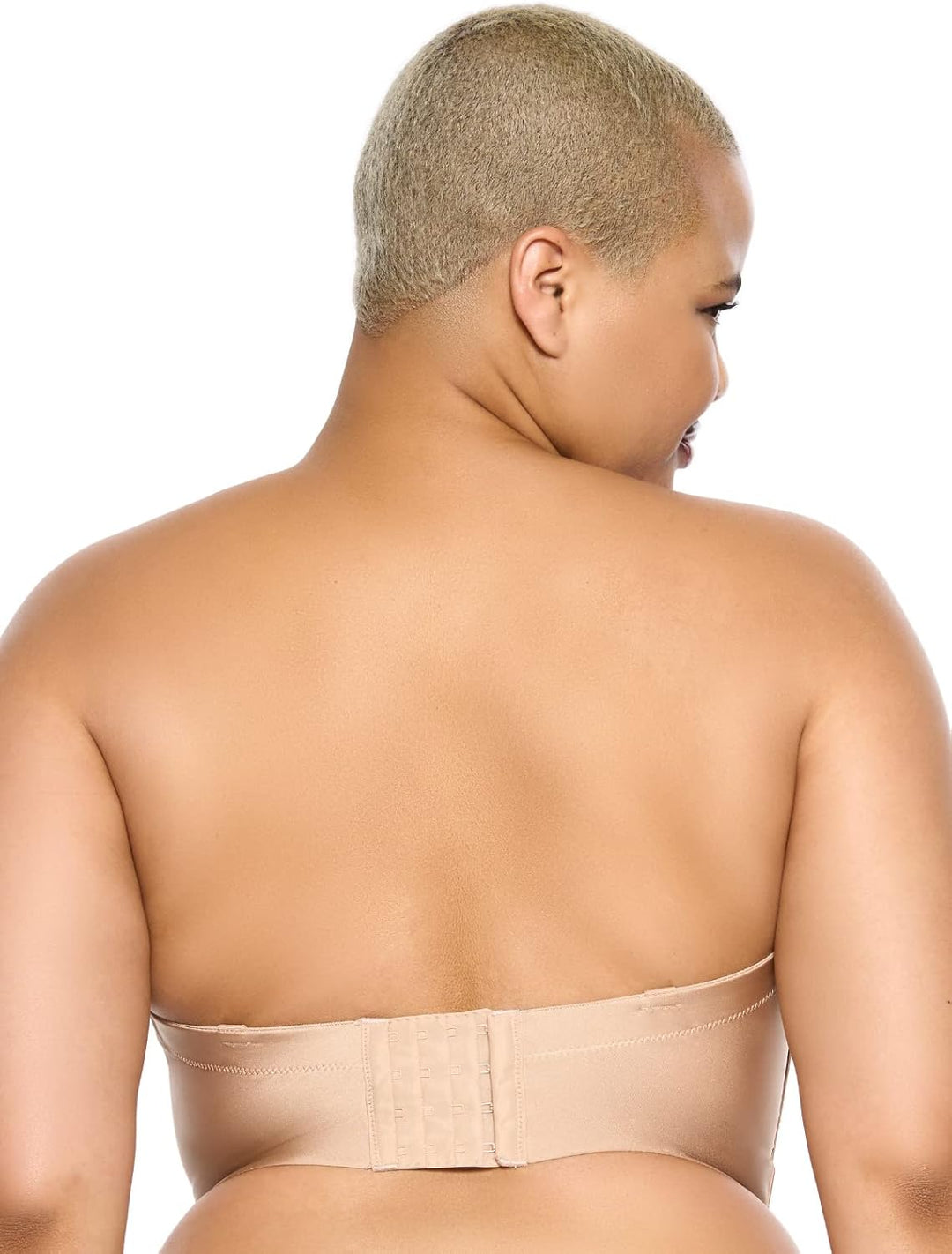 Felina Body Veil Longline Trägerloser Nahtloser BH - Plus Size Trägerloser BH mit breitem Rücken - T