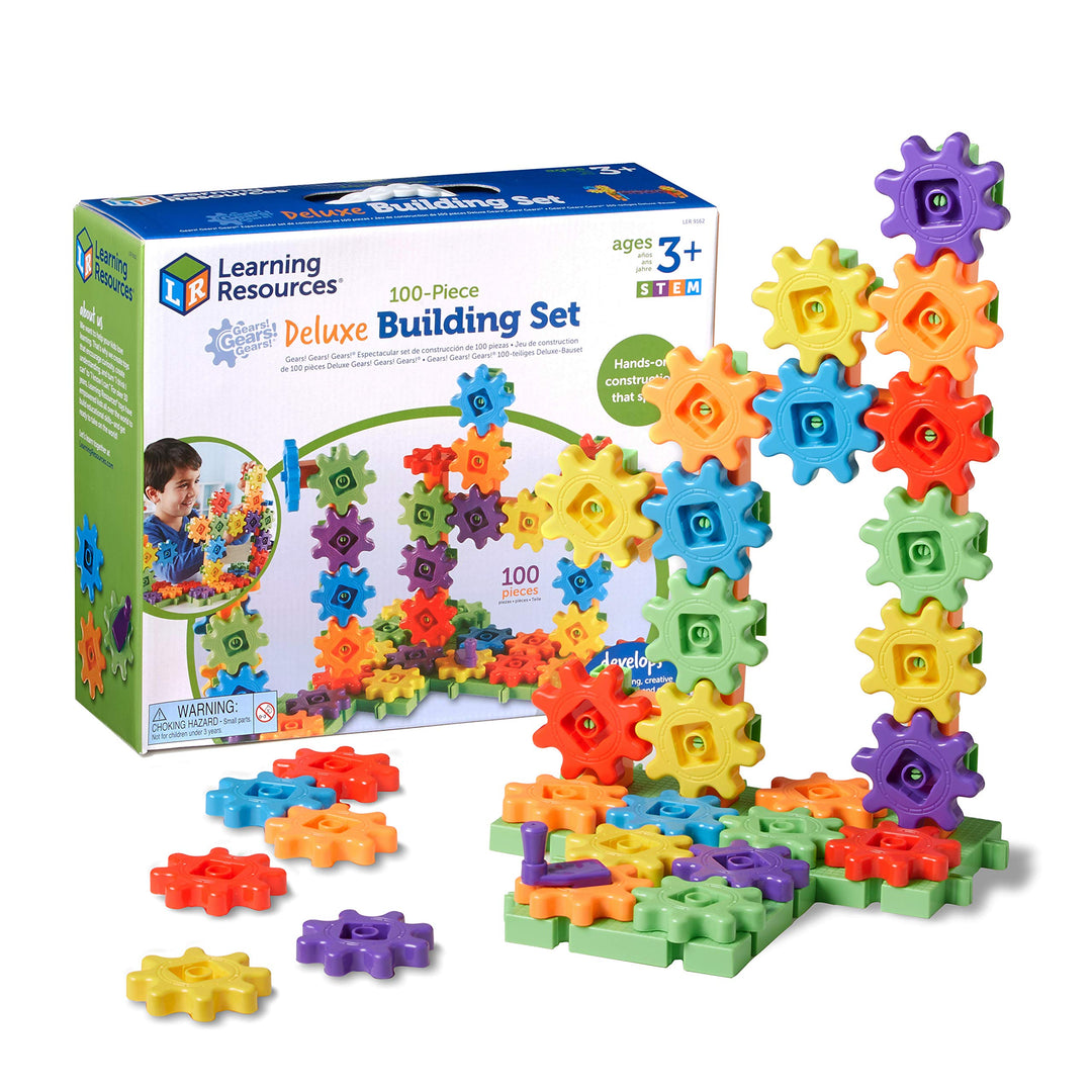 Learning Resources LER9162 Gears! Gears! Gears! Bauset für Anfänger,