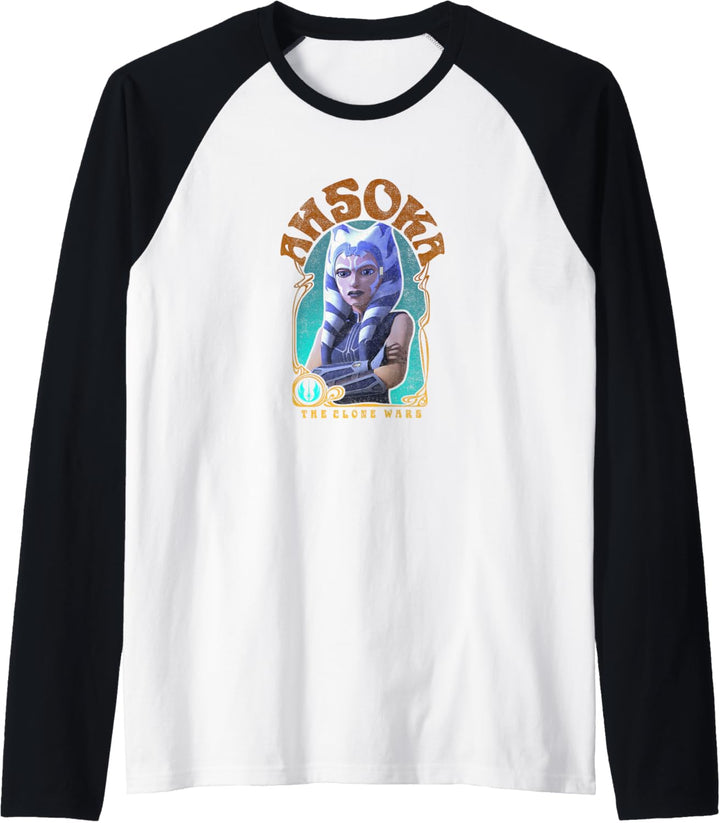 Star Wars Ahsoka Tano Clone Wars Portrait Raglan