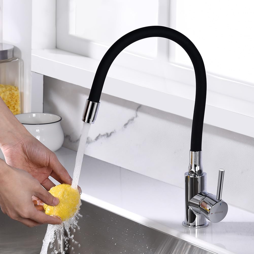 GRIFEMA GRIFERÍA DE COCINA-G4002-2 | Küchenarmatur - Wasserhahn Küche mit Flexibler Auslauf, Hoher A
