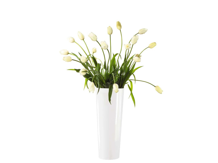 ASA Vase, Stein, Weiss, 18x18x46 cm