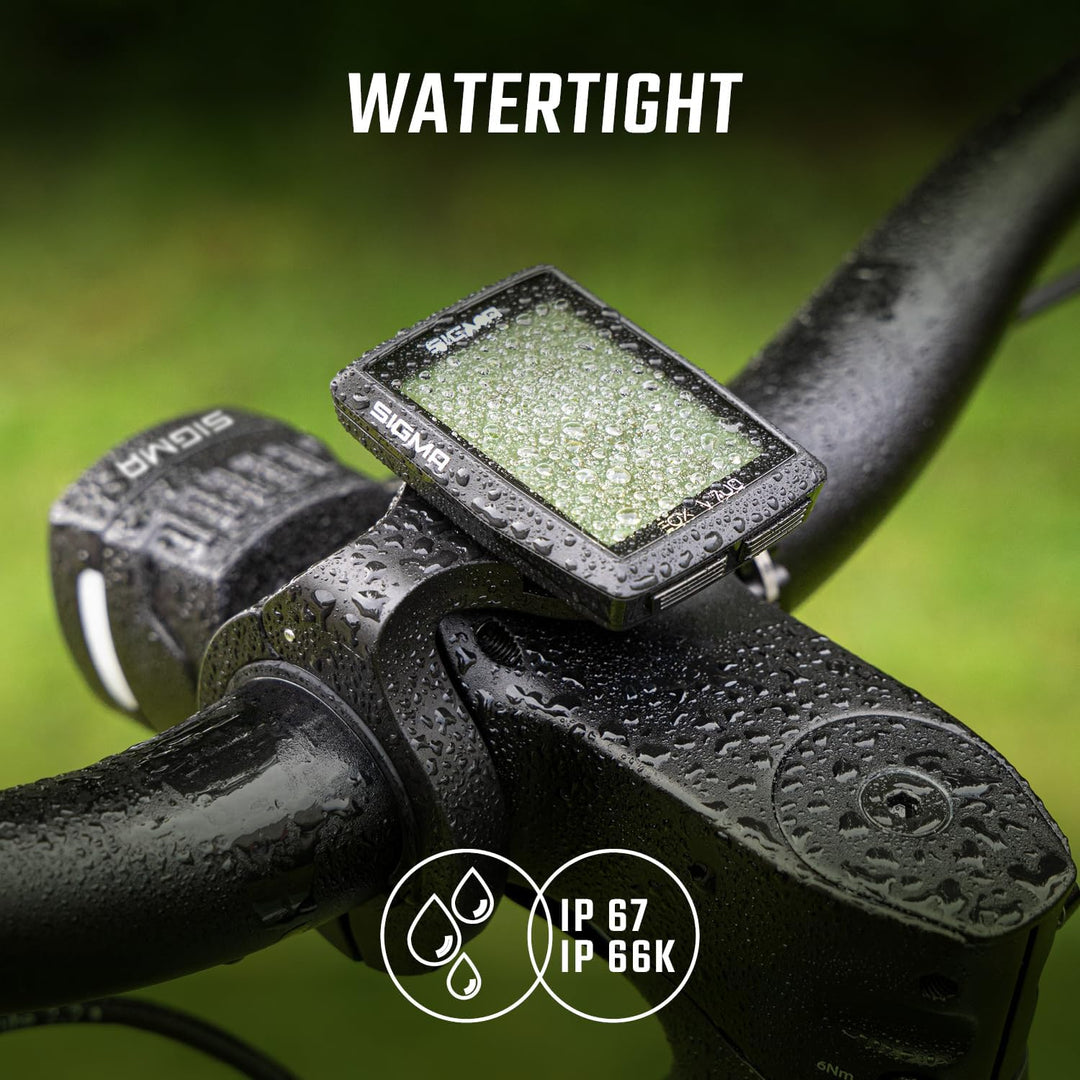 SIGMA EOX View 700 | E-Bike Fahrradcomputer inkl. Over CLAMP Butler | wasserfester Fahrradcomputer f
