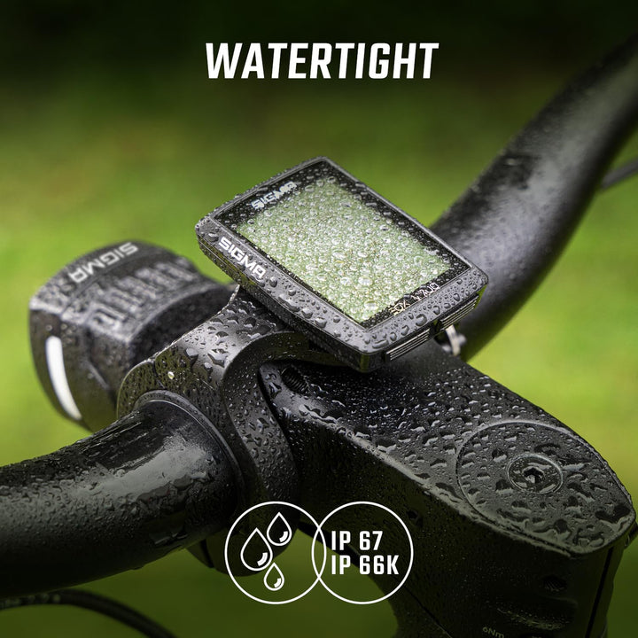 SIGMA EOX View 700 | E-Bike Fahrradcomputer inkl. Over CLAMP Butler | wasserfester Fahrradcomputer f