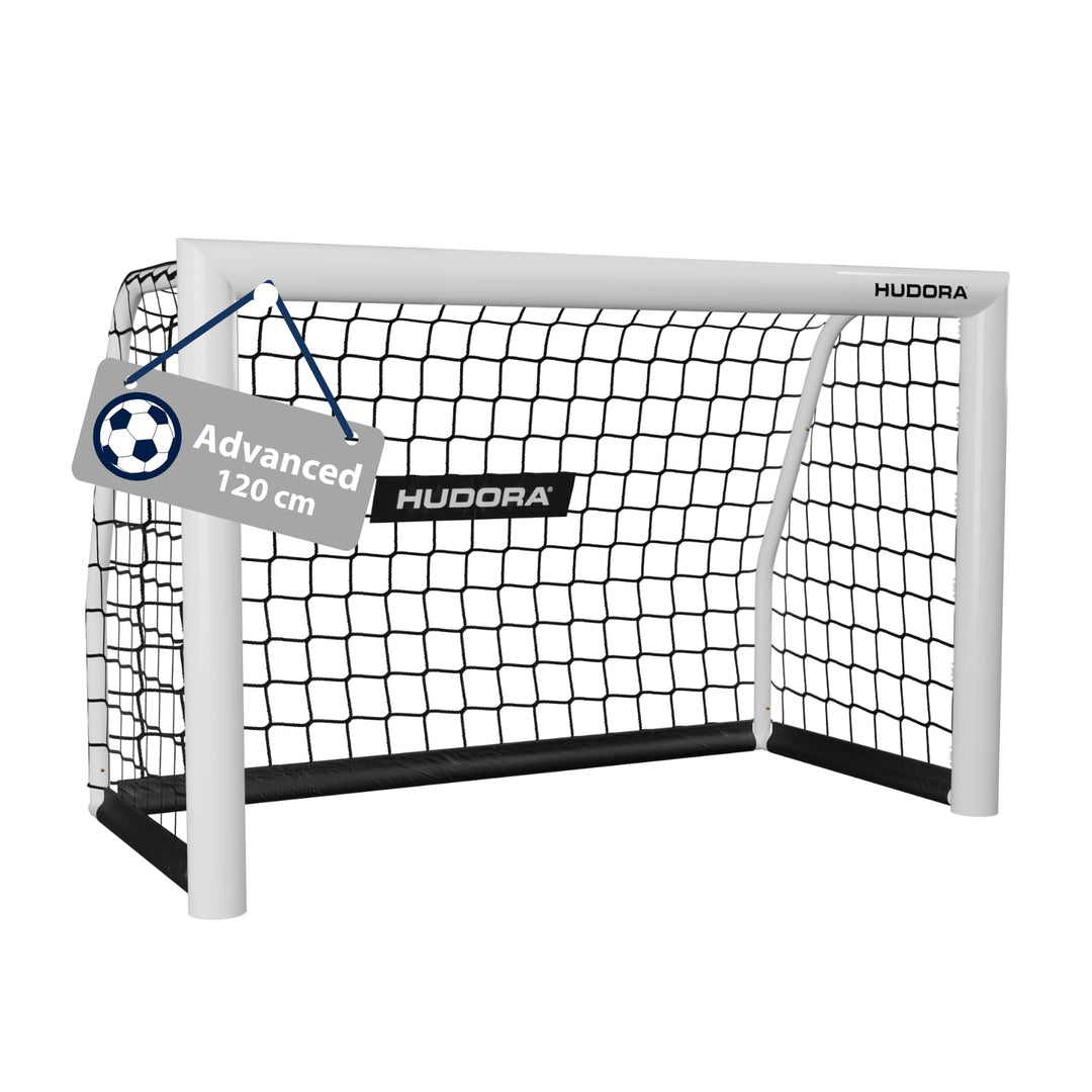 HUDORA Fussballtor Advanced 120/180/240/300 - Fussballtor für Kinder/Jugendliche & Erwachsene - Outd