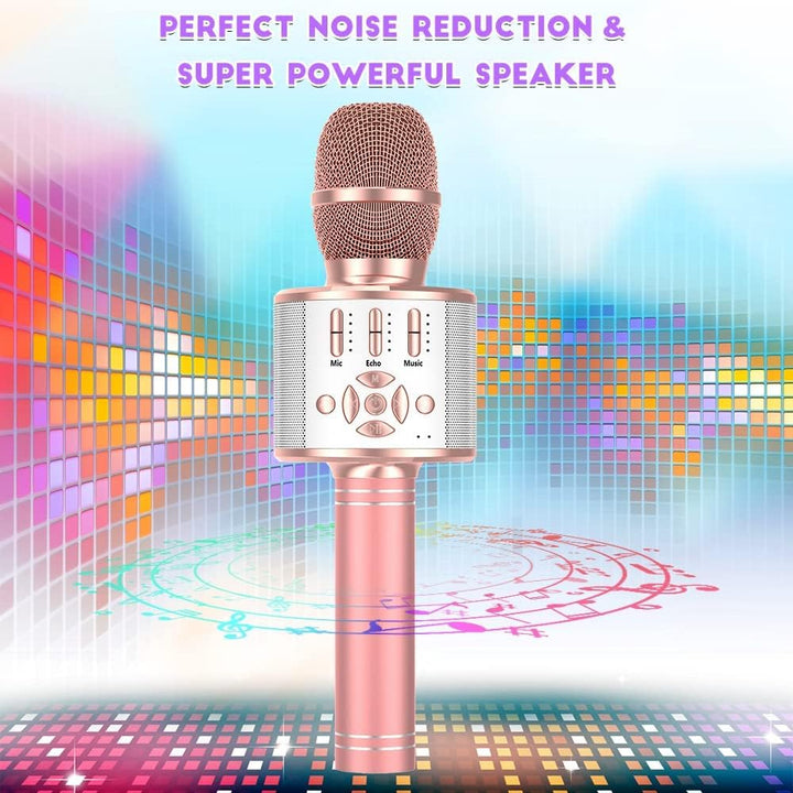 Ankuka Karaoke Mikrofon, Drahtlose Bluetooth Mikrophone Tragbares mit Lautsprecher, für Erwachsene u