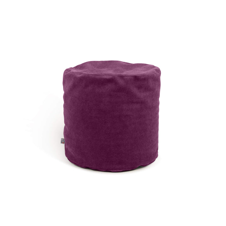 Arketicom Soft Cube, runder Fusshocker aus Stoff Made in Italy. Design-Pouf, leicht und mit abnehmba