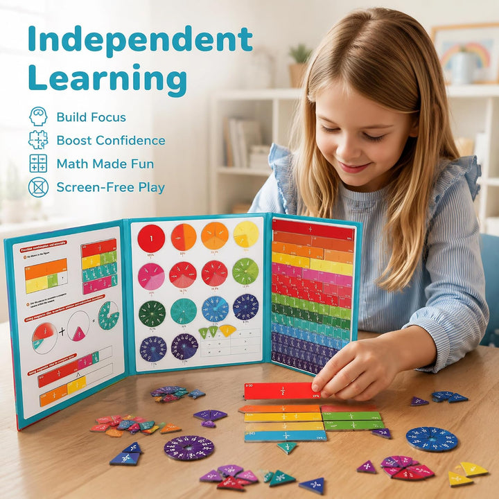 Magnetisches Bruchrechnen Buch Mathematik Lernmaterial für Grundschüler