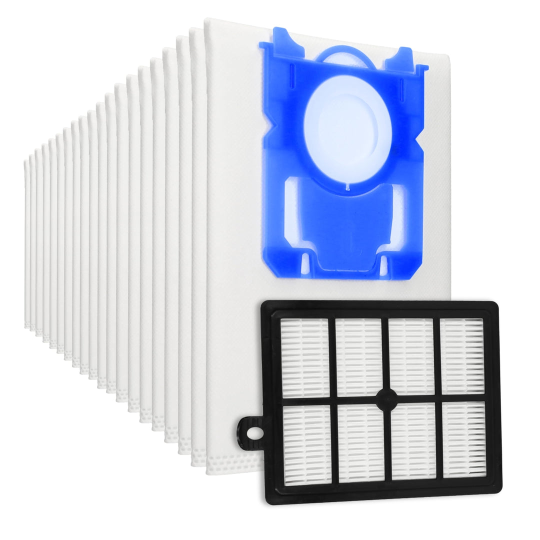 20 Staubsaugerbeutel + 1 HEPA Filter für AEG Staubsauger VX8 ÖKO X Silence: VX8-1-ÖKO / VX8-2-ÖKO, V