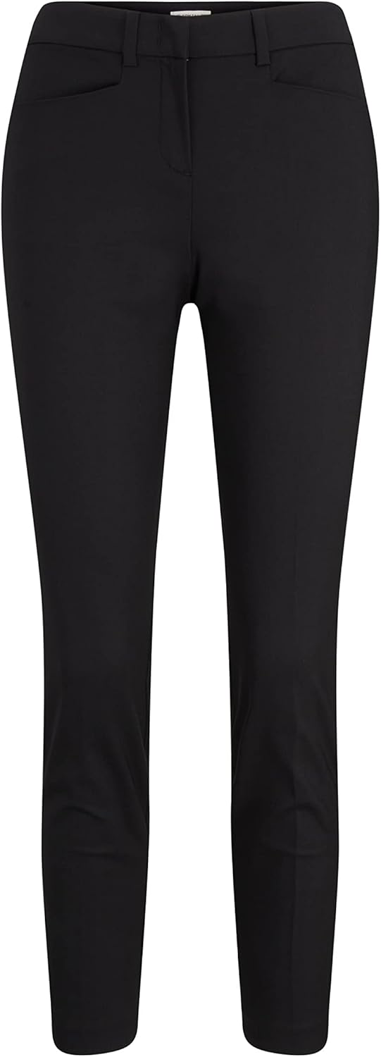 TOM TAILOR Damen Mia Slim Fit Chinohose 38W / 28L 14482 - Deep Black, 38W / 28L 14482 - Deep Black