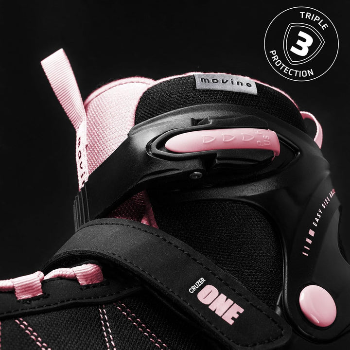 Movino Inline Skates | Cruzer One | Verstellbare Rollschuhe | Inliner für Damen Mädchen Jungen | Inl