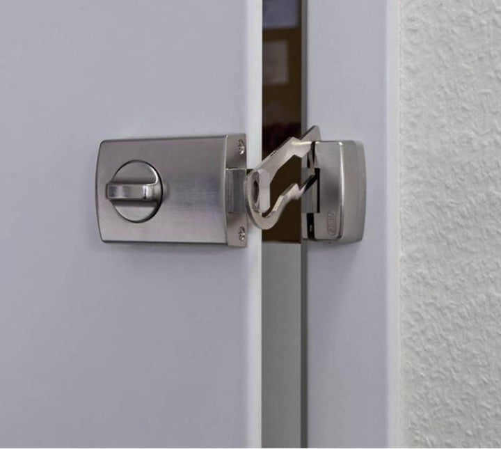 ABUS Tür-Zusatzschloss 2130, silber, 56036 mit Sperrbügel Silber, mit Sperrbügel Silber