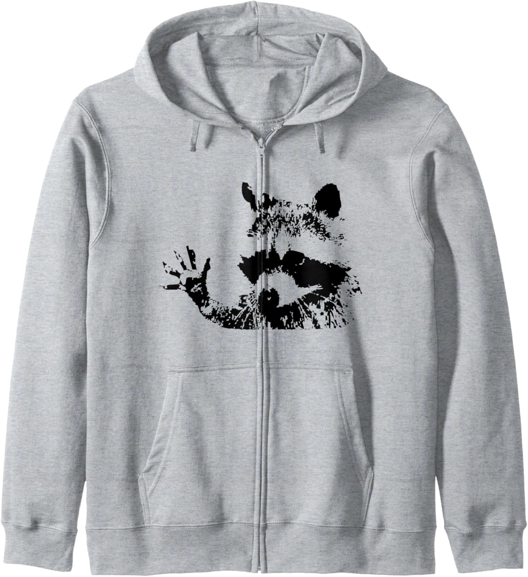 Winkender Waschbär. Süsses Racoon Tier. Troublemaker Kapuzenjacke