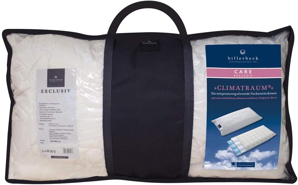 Billerbeck Nackenstützkissen | Climatraum | 40 x 80 cm | waschbar bis 40 °C | individuell einstellba