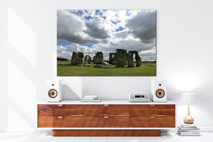 deyoli gigantische Stonehenge Felsformation in England im Format: 100x70 als Leinwandbild, Motiv fer