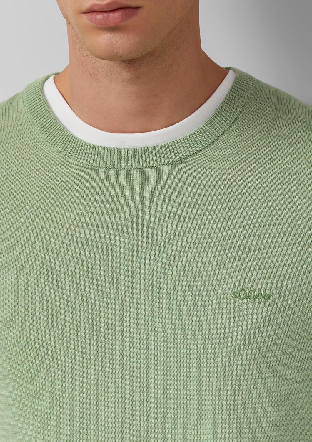 s.Oliver Herren 2143173 Pullover XXL Grün, XXL Grün