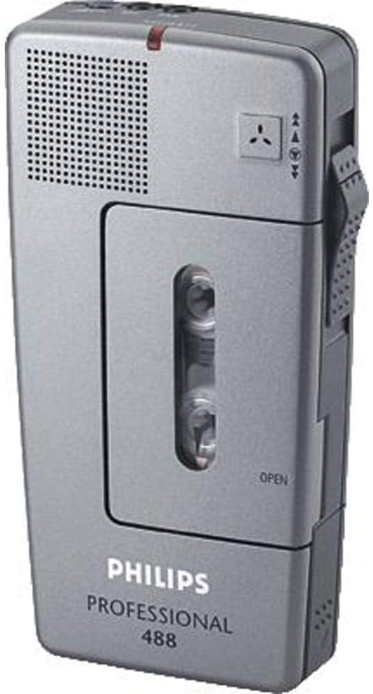 Philips Pocket Memo LFH0488 Analoges Mini-Kassetten Diktiergerät (Schiebeschalter, wählbare Mikrofon