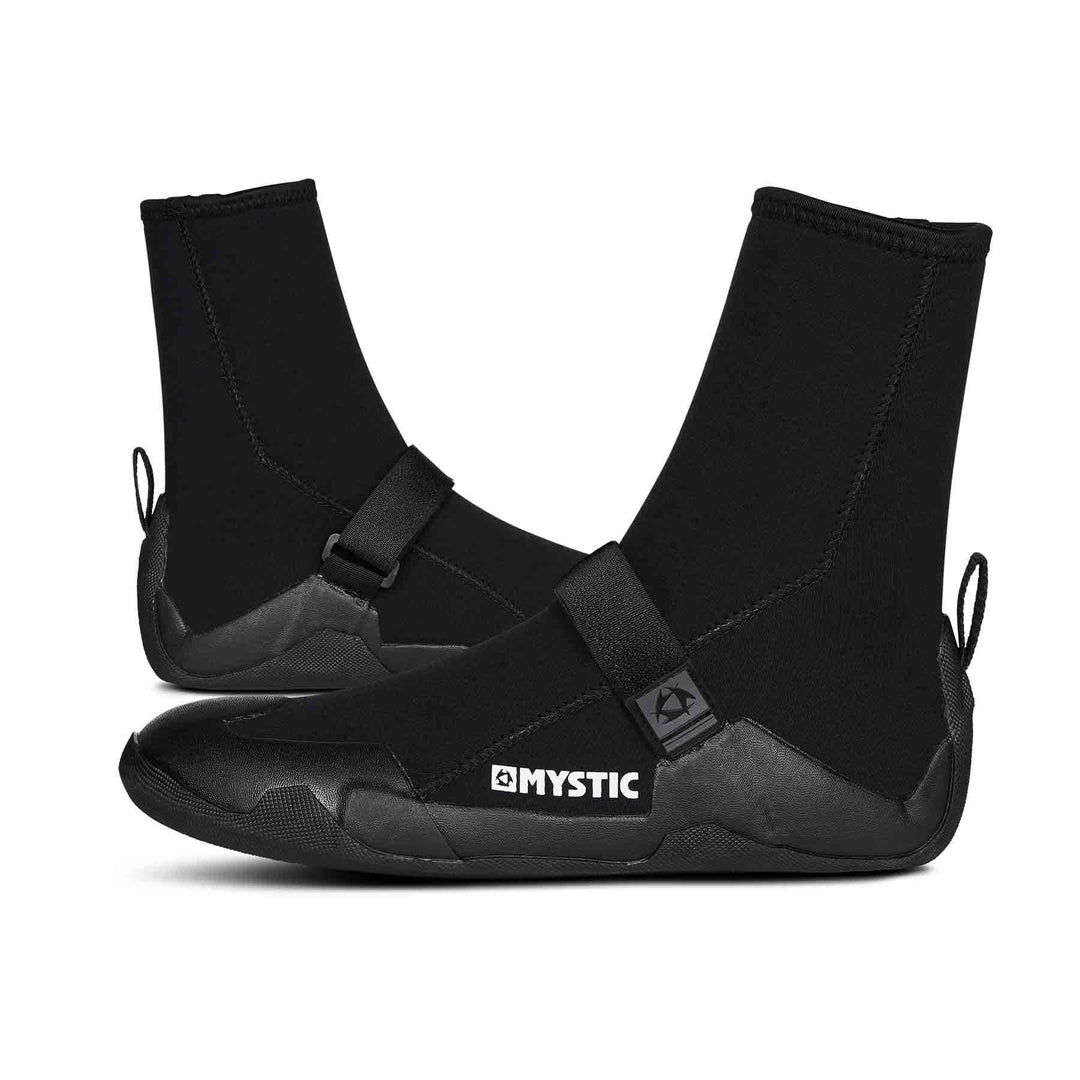 Mystic Watersports - Surf Kitesurf & Windsurfing Star 5mm runder Kappe - Schwarz - Unisex 44.5 EU, 4