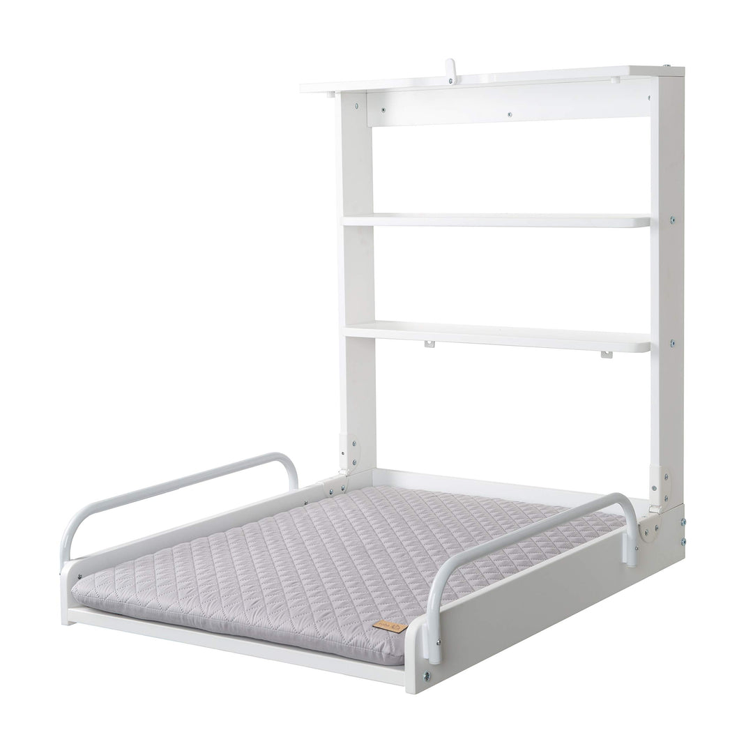 roba Wandwickeltisch + Wickelauflage roba Style grau - Wickeltisch klappbar & platzsparend zur einfa