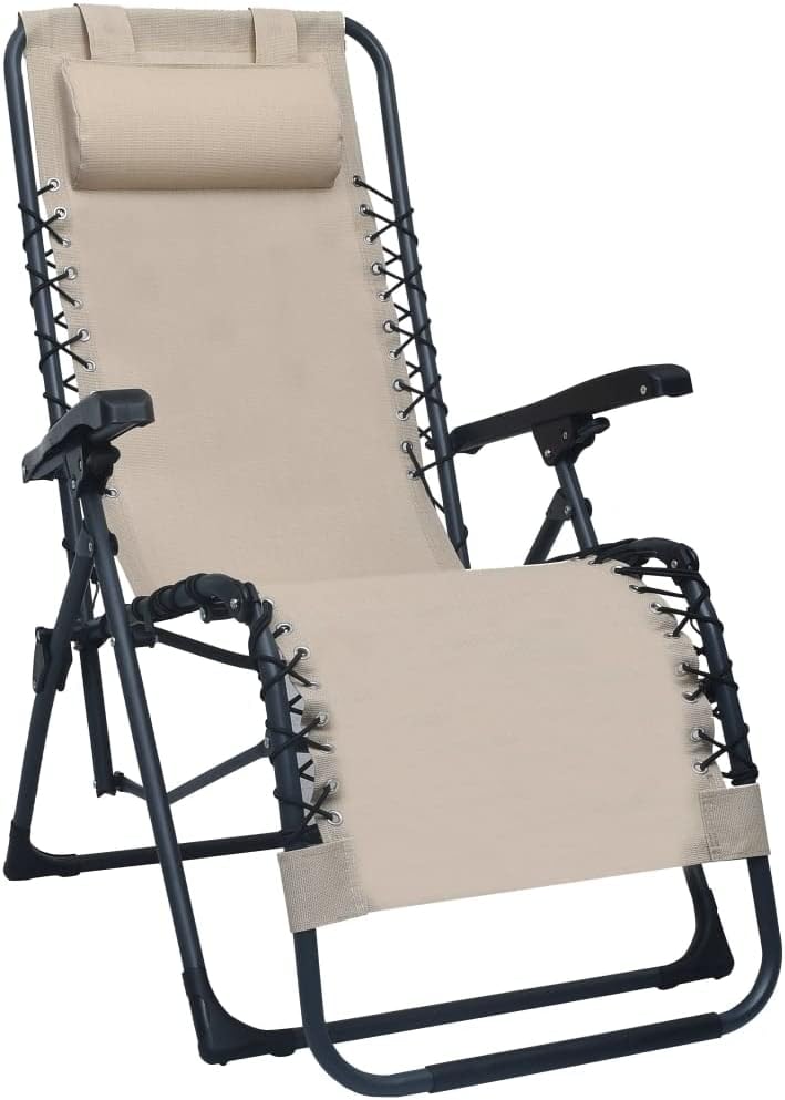 vidaXL Liegestuhl Klappbar Hochlehner Gartenliege Relaxliege Strandliege Liege Gartenmöbel Gartenstu