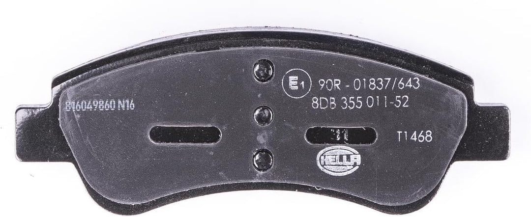 HELLA PAGID 8DB 355 011-521 Bremsbelagsatz - T1468 - Dicke/Stärke: 19mm - Bremssystem: Bosch - nicht