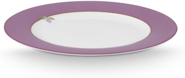 Pip Studio Lily&Lotus Frühstücksteller Weiss/lila 21cm