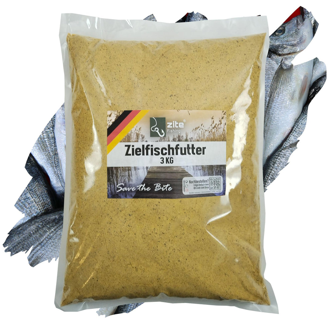 Zite Fishing Zielfisch-Futter Fertigmix - Hochattraktives Grundfutter angeln - 3kg Angelfutter Wolke