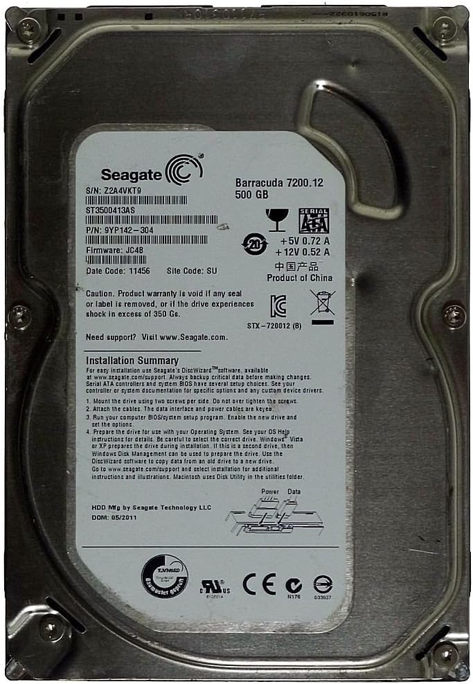 Seagate ST3500413AS Barracuda 7200.12