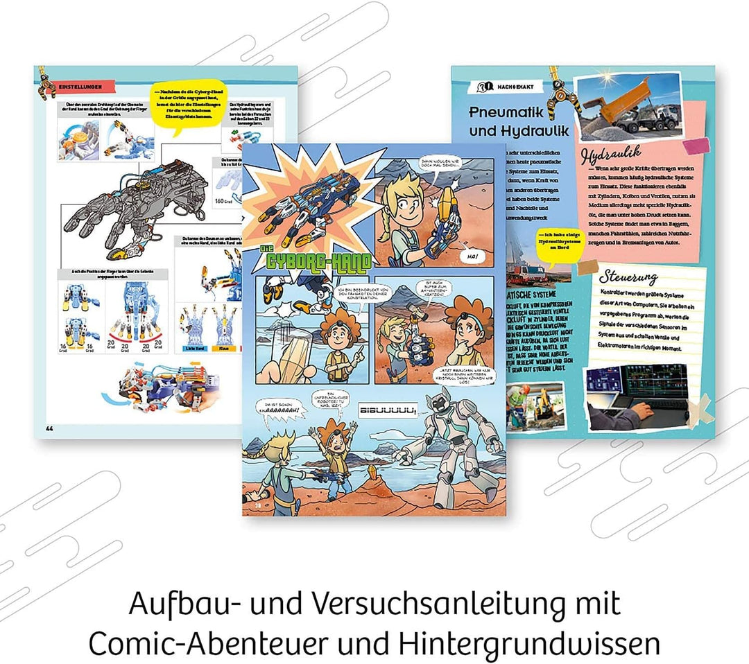 KOSMOS 620844 Cyborg-Hand - hydraulisch gesteuerte XXL-Roboter-Hand, grössenverstellbar, auch für Li