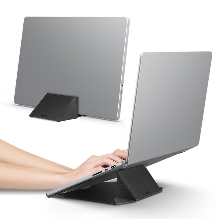 Spigen Slim Fold Laptop Ständer &Vertikal Dock, Ergonomischer, Ultraflacher und Tragbarer Notebook-S