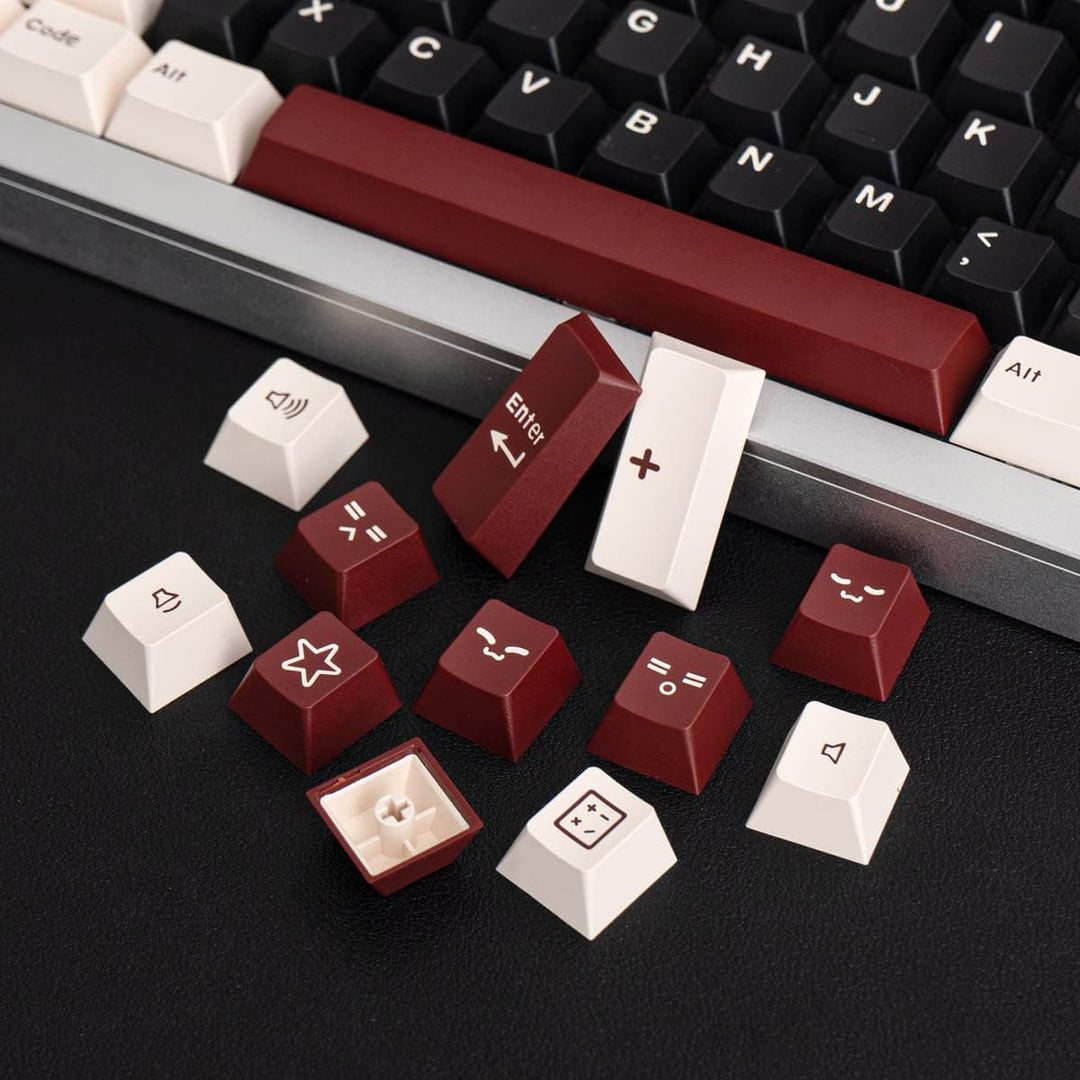 172 Tasten Double Shot Tastenkappen Cherry Profil Rome Keycaps für 61/64/87/1041/08 ANSI/ISO-Layout