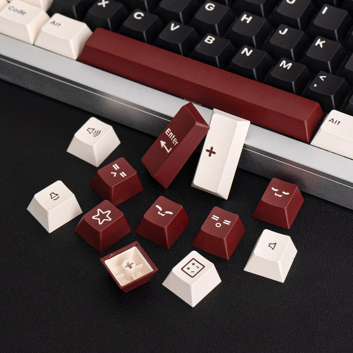 172 Tasten Double Shot Tastenkappen Cherry Profil Rome Keycaps für 61/64/87/1041/08 ANSI/ISO-Layout