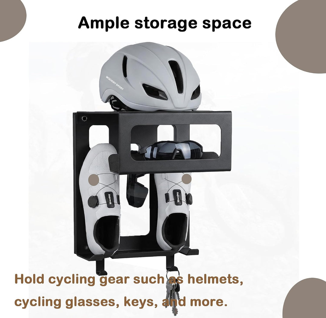 Wandhalterung Fahrradaufbewahrung Rennrad Halter Helm Schuhablage Garage Innen