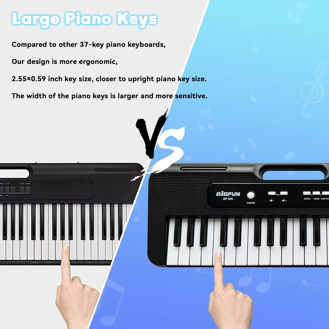 Klavier Keyboard Kinder,37 Tasten Klavier für Kinder Musikalisches Klavier mit Mikrofon Tragbares Le