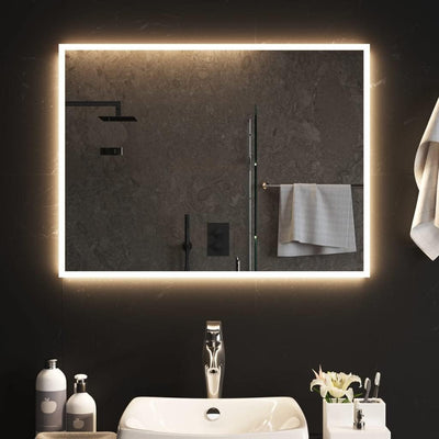 vidaXL LED Badspiegel Beleuchtung Wandspiegel Lichtspiegel Badezimmerspiegel Bad Spiegel Badezimmer