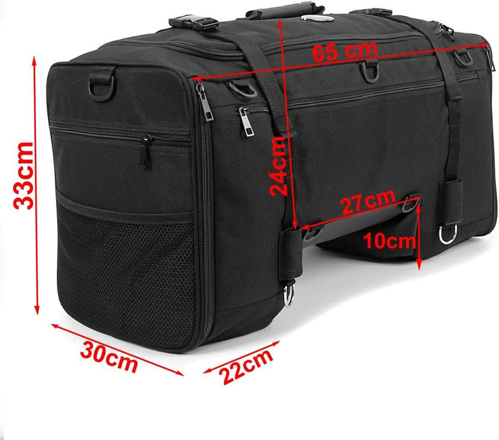 Motorrad Hecktasche/Soziustasche SQ1 Craftride 52Ltr schwarz