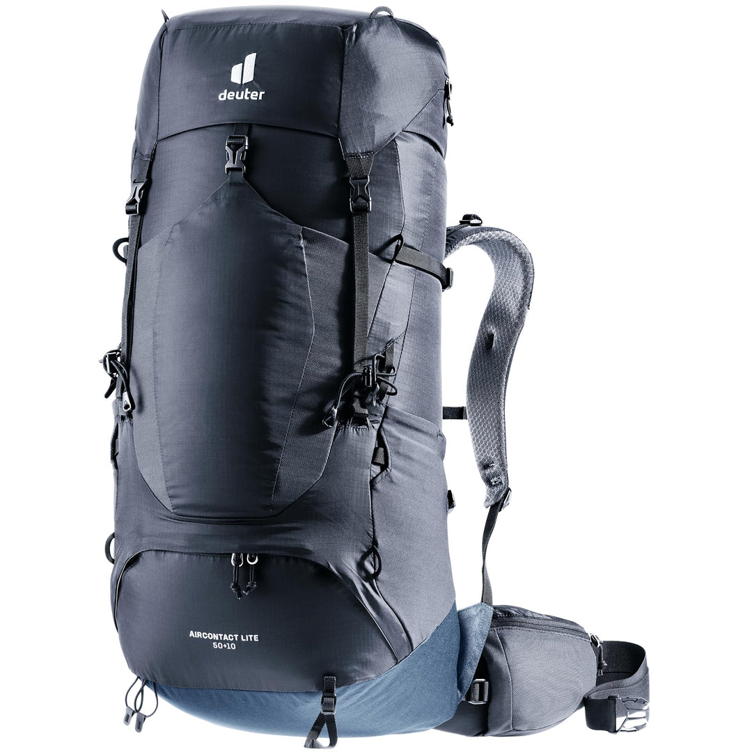 deuter Herren Aircontact Lite 50 + 10 Trekkingrucksack (1er Pack) Black-marine 50+10 L Einfarbig, Bl