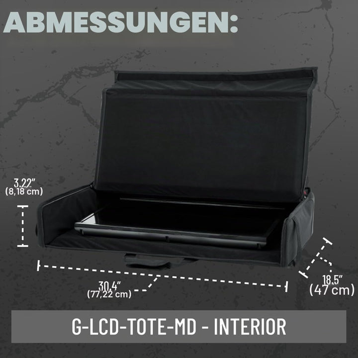 Gator Cases Gepolsterte Nylon-Tragetasche für den Transport von LCD-Bildschirmen, Monitoren und -Fer