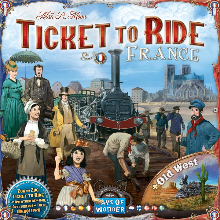Days of Wonder | Zug um Zug – Frankreich | Map-Erweiterung | Familienspiel | Brettspiel | 2-6 Spiele