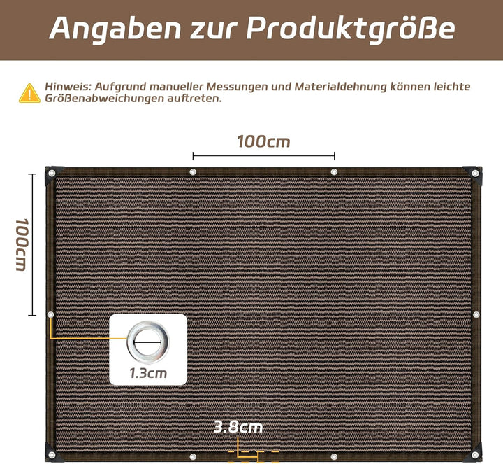 Schattierungsnetz mit ösen - Sonnensegel Garten 2X3m Schattennetz Outdoor Sonnenschutz Schattiernetz