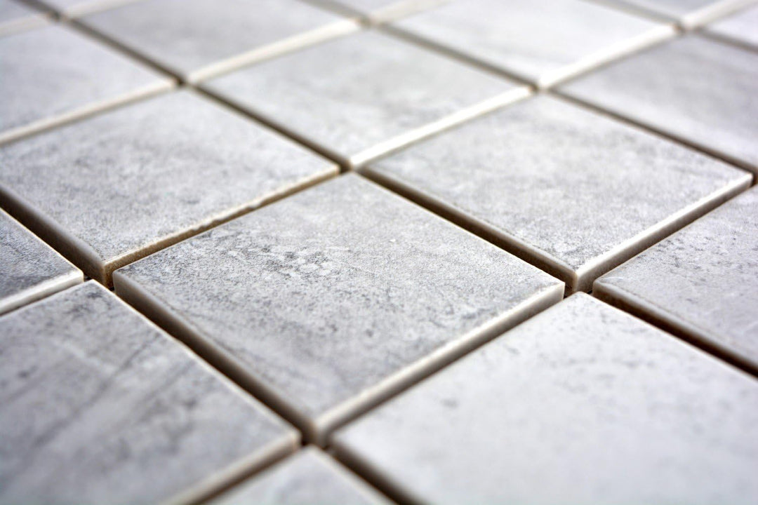 Keramikmosaik Mosaik Fliese Keramik Cortona dunkelgrau Mosaikfliese Badfliese Wandverkleidung Theken