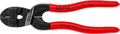 Knipex CoBolt® S Kompakt-Bolzenschneider mit Schneidaussparung schwarz atramentiert, mit Kunststoff