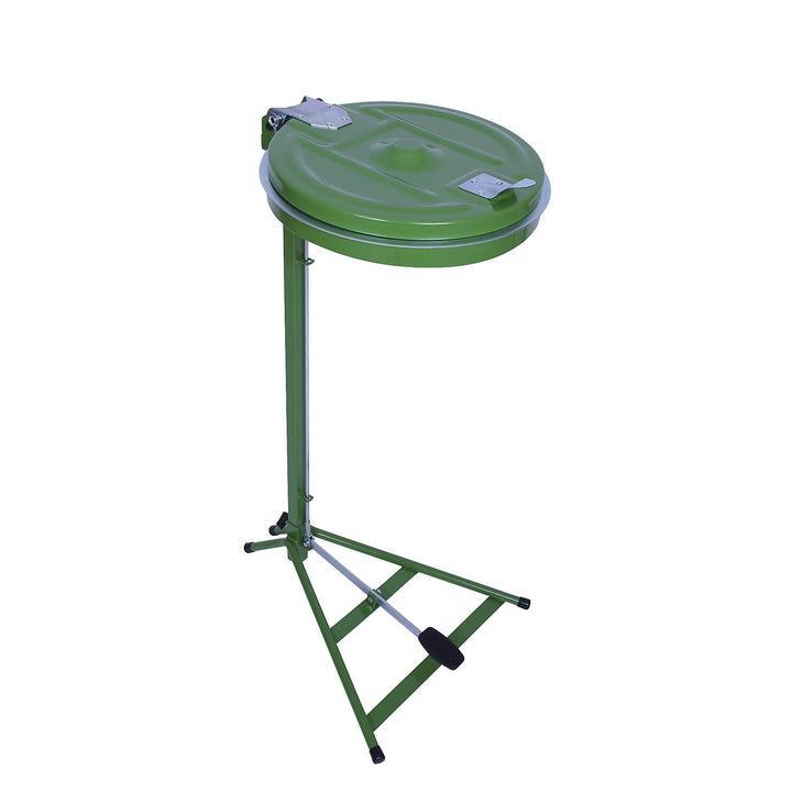 kaiserkraft | Müllsackständer | Standgestell | für Volumen 120 l | mit Pedal | Grün | Stahldeckel