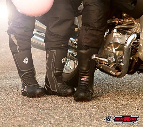 Zerimar KEN ROD Motorrad Lederstiefel - Stiefel Motorrad Leder - MotorradSchuhe Leder - Motorradstie