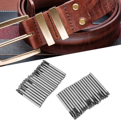 37 stücke Leder Locher Cutter Leathercraft Hohl Punch Set Nähgurt Gürtel Scharfe Locher Öse Loch Boh