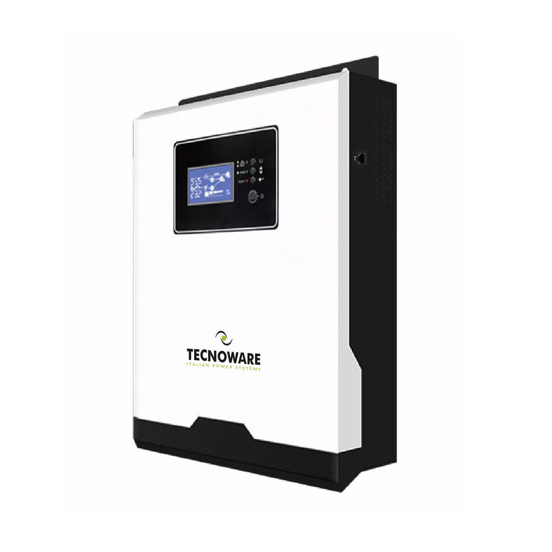 Tecnoware 1200 VA ATA Hybrid-Solarstrom-Wechselrichter - 12V-Batterie – 15V-80V-Solar-Regler MPPT –