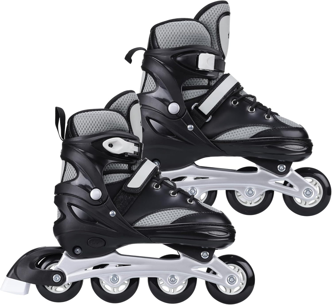 Navaris Inline Skates für Jungen & Mädchen - Inline Rollerblades Rollschuhe grössenverstellbar - Inl