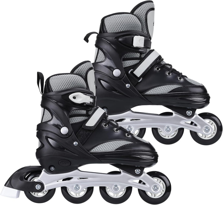 Navaris Inline Skates für Jungen & Mädchen - Inline Rollerblades Rollschuhe grössenverstellbar - Inl