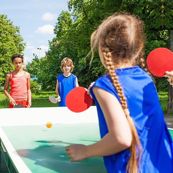 Tischtennisschläger Tischtennis Set mit Tischtennisbälle, Pingpong Set für Kinder Anfänger, Familien
